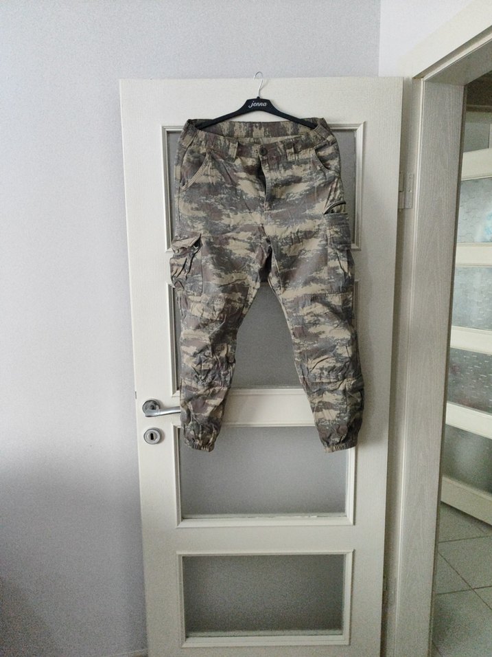 Kemerli Kamuflaj Mini Erkek Şort - Görsel 2