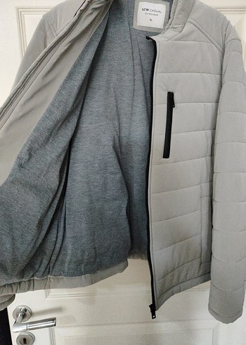 Gri Fermuarlı Erkek Ceket - Görsel 4
