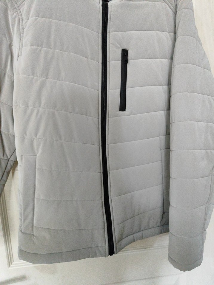 Gri Fermuarlı Erkek Ceket - Görsel 2