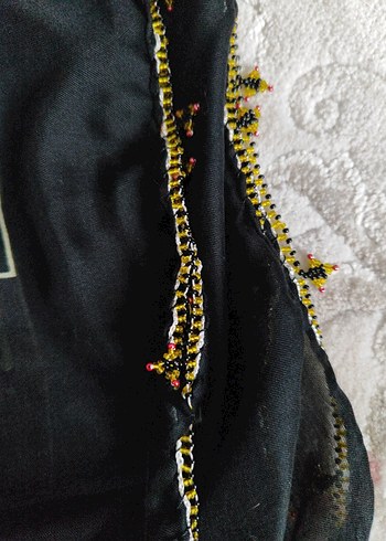 Dantel Detaylı Çok Renkli Kadın Fular - Görsel 4