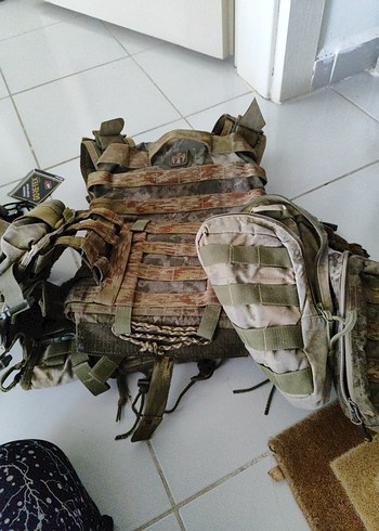 Kamuflaj Desenli Kemerli Erkek Yelek - Görsel 5