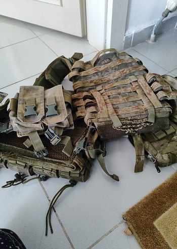 Kamuflaj Desenli Kemerli Erkek Yelek - Görsel 4