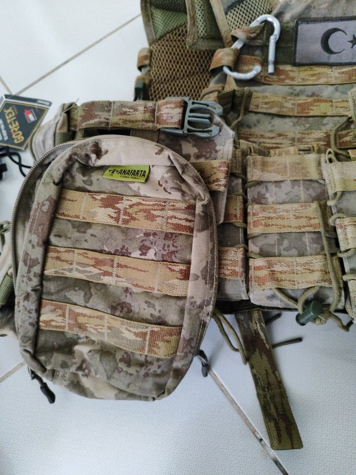 Kamuflaj Desenli Kemerli Erkek Yelek - Görsel 3