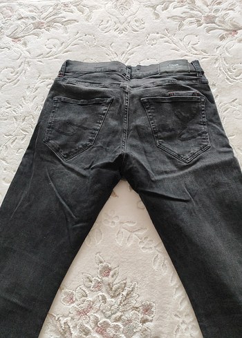 Siyah erkek Denim Jean, Normal Boy, Bağcıklı - Görsel 7