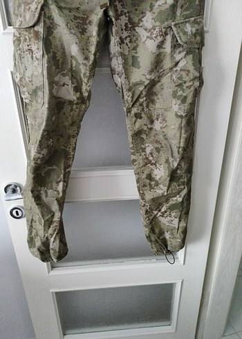 Kamuflaj Desenli Kemerli Erkek Pantolon - Görsel 4