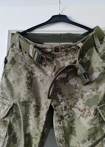 Kamuflaj Desenli Kemerli Erkek Pantolon - Görsel 6