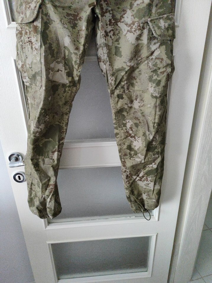 Kamuflaj Desenli Kemerli Erkek Pantolon - Görsel 4