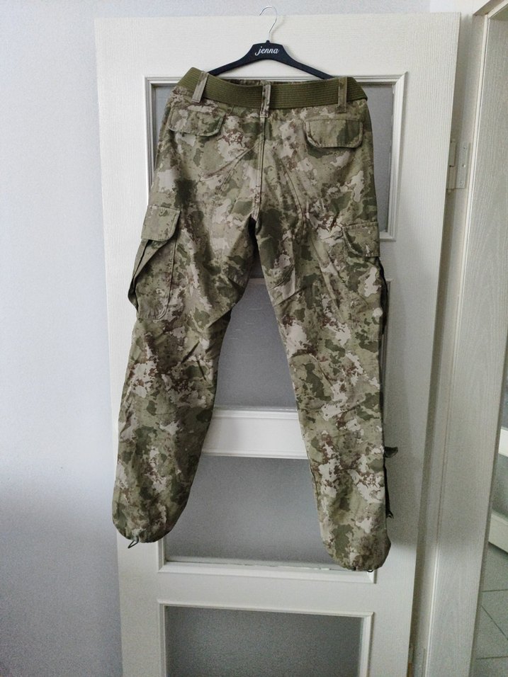 Kamuflaj Desenli Kemerli Erkek Pantolon - Görsel 5