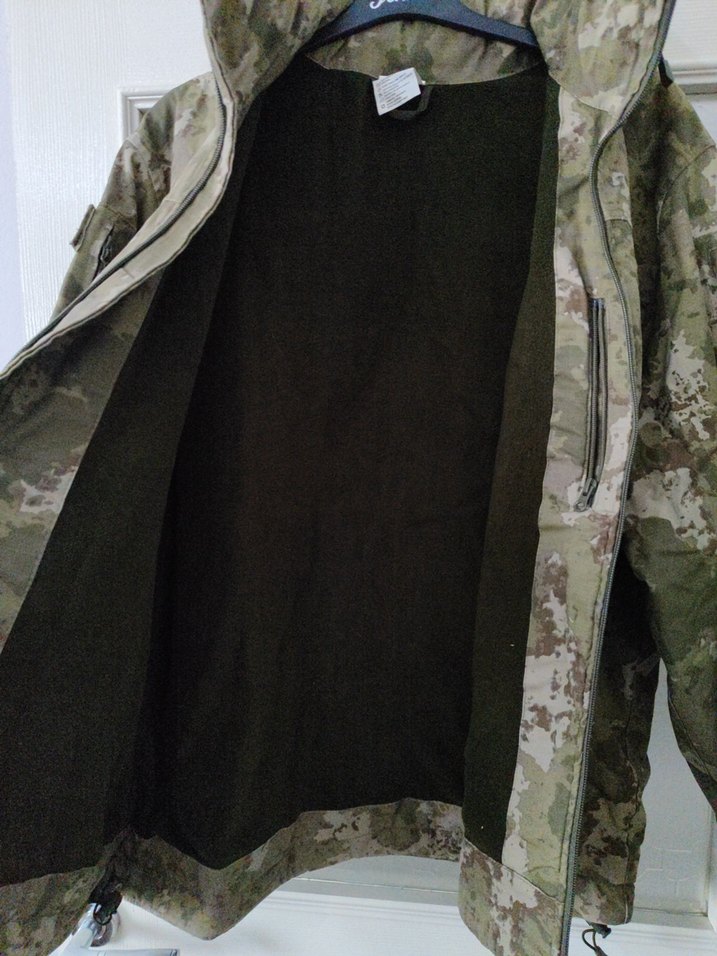 Kahverengi Kamuflaj Desenli Erkek Mont - Görsel 3