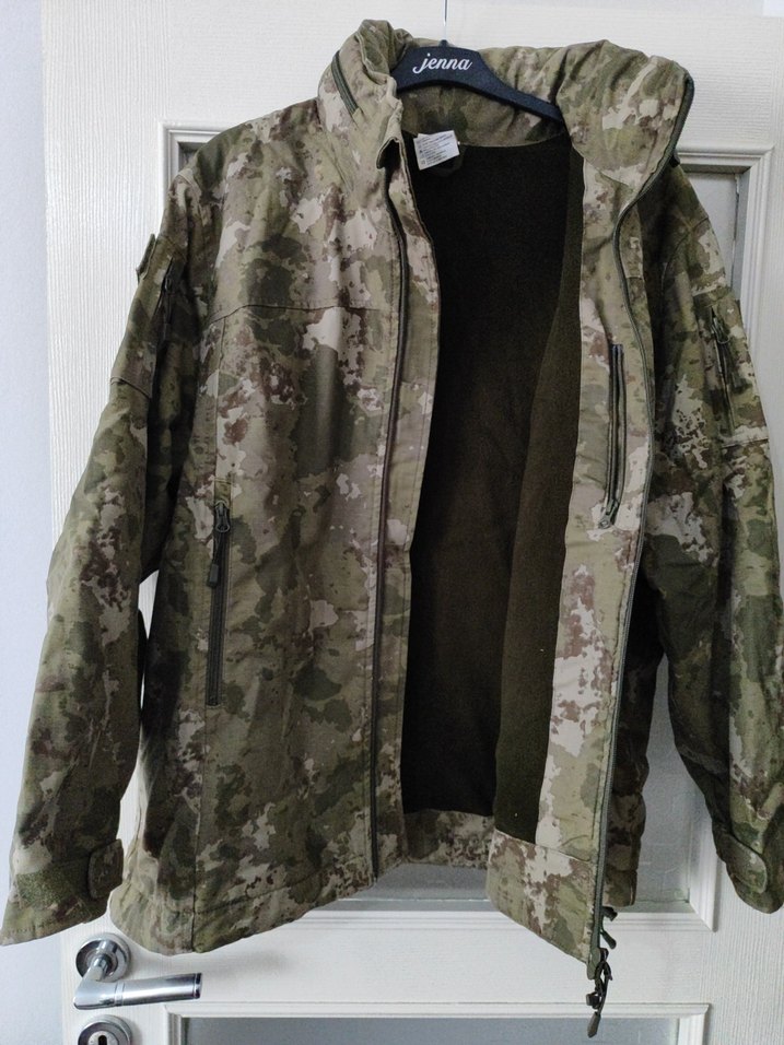 Kahverengi Kamuflaj Desenli Erkek Mont - Görsel 2