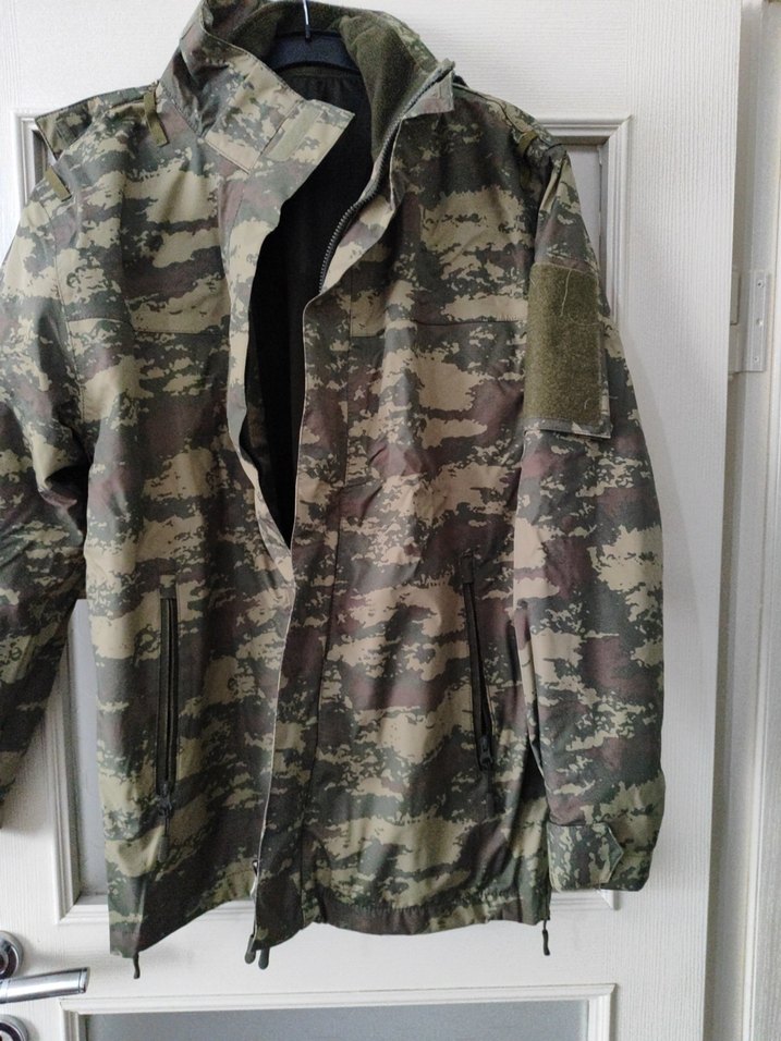 Gri Kamuflaj Desenli Erkek Ceket - Görsel 2