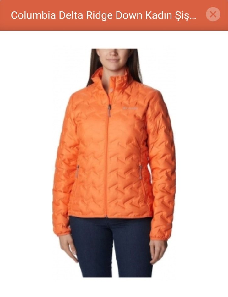 columbia orjinal Parlak turuncu Kadın Fermuarlı Ceket - Görsel 4