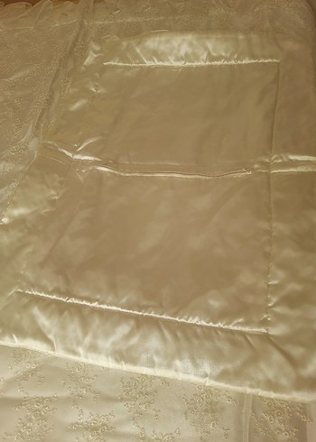 Beyaz Düz Renk Yatak Örtüsü - Görsel 6