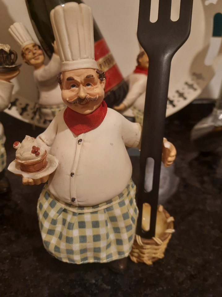 Şef Temalı Şarap Tutucu Biblo Seti - Görsel 4