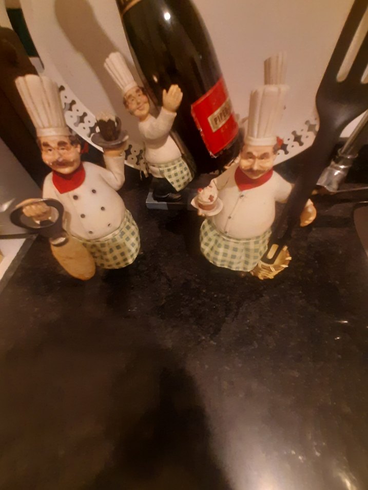 Şef Temalı Şarap Tutucu Biblo Seti - Görsel 3