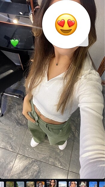 Crop kadın triko