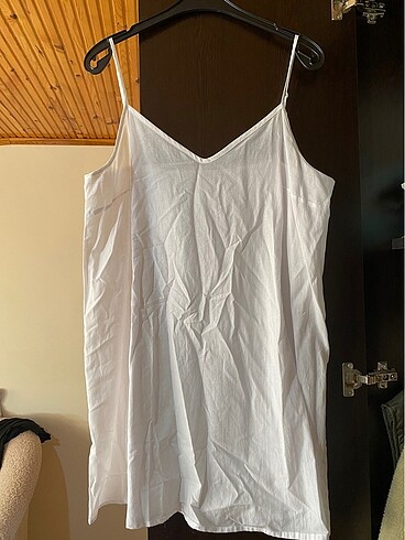 Kısa poplin elbise