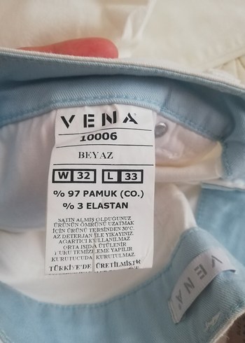 Beyaz Pamuklu Kadın Kumaş Pantolon - Görsel 2