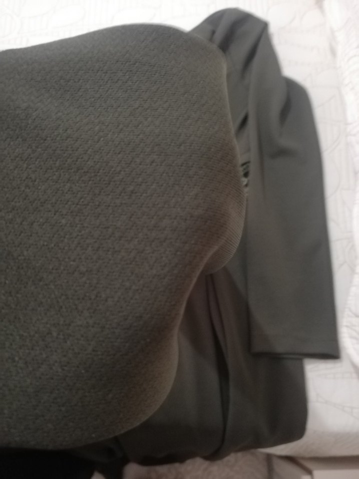 Haki renk elbise - Görsel 4