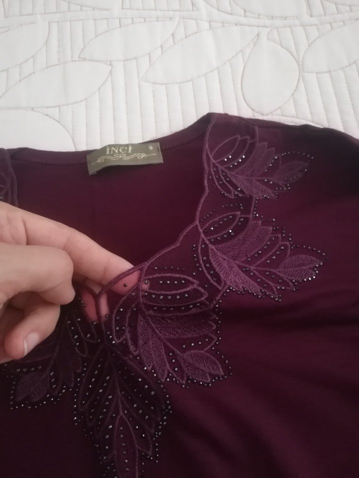 Mürdüm  renk hiç giyilmedi - Görsel 3