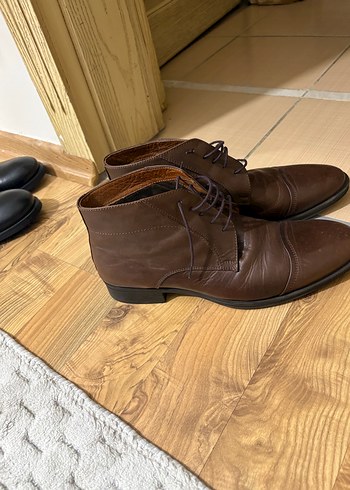 Klasik Kahverengi Deri Erkek Ayakkabı - Görsel 2