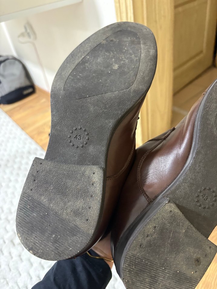 Klasik Kahverengi Deri Erkek Ayakkabı - Görsel 4