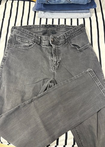 Gri Denim Erkek Kot Pantolon - Görsel 3