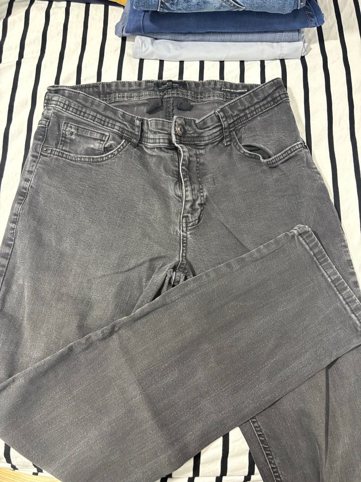 Gri Denim Erkek Kot Pantolon - Görsel 3