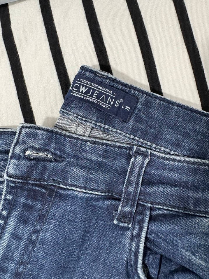 Gri Mavi Regular Fit Erkek Kot Pantolon - Görsel 2