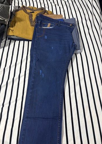 Erkek Lacivert Regular Fit Kot Pantolon - Görsel 2