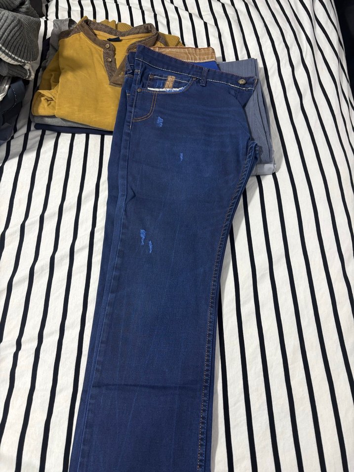 Erkek Lacivert Regular Fit Kot Pantolon - Görsel 2