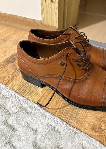 Klasik Kahverengi Deri Erkek Ayakkabı - Görsel 2