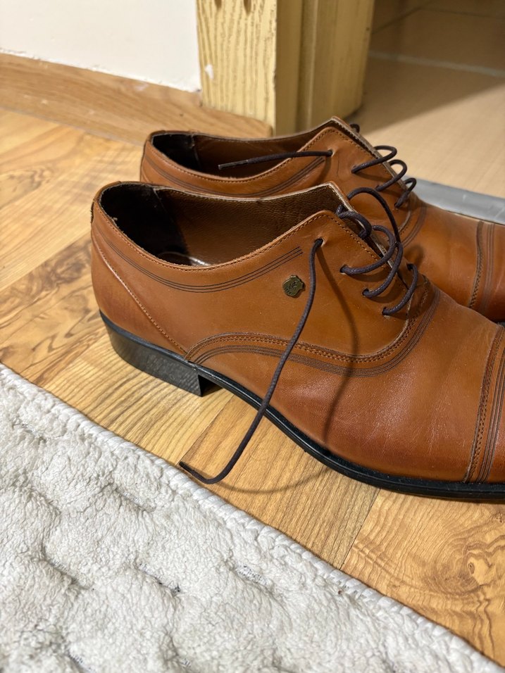 Klasik Kahverengi Deri Erkek Ayakkabı - Görsel 2