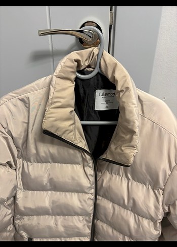 Düğmeli Bej erkek Mont - Görsel 4