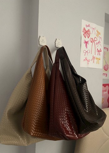 Kahverengi Deri  Kadın Çanta - Görsel 3