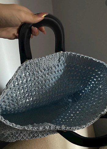 Bebek Mavi Kadın El Çantası - Görsel 3