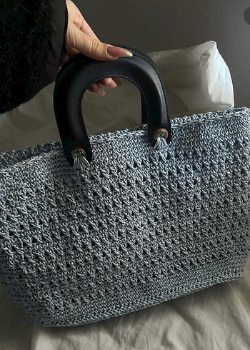 Bebek Mavi Kadın El Çantası - Görsel 2