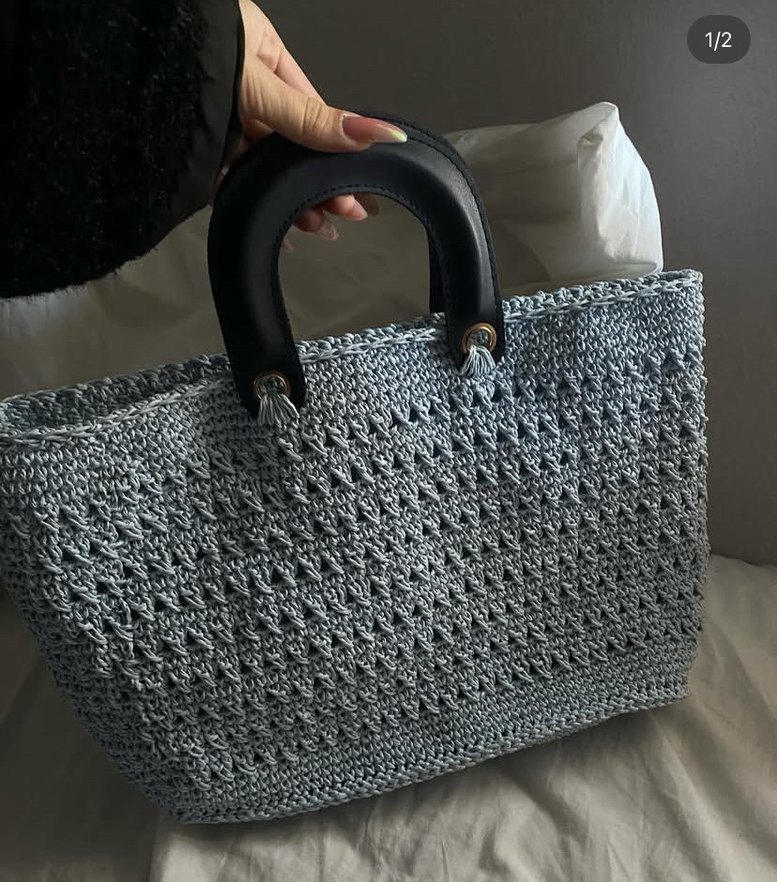 Bebek Mavi Kadın El Çantası - Görsel 2