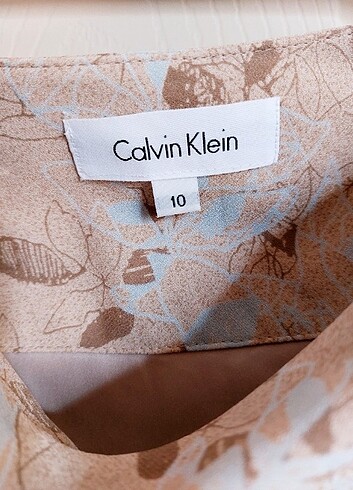 m Beden Calvin Klein ipek etek astarli tiril tiril