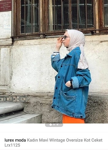 m Beden mavi Renk Oversize kot ceket