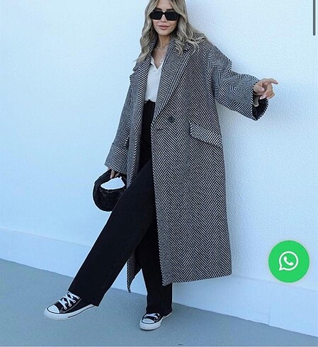 Premium yün kaşe kaban