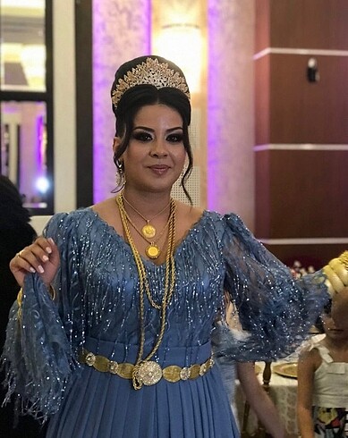 m Beden mavi Renk Boşnak şalvarı