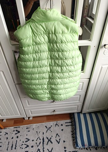 Kız Çocuk Çok Renkli Bağlama Desenli Yelek - Görsel 4