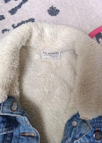 çocuk Mavi Düğmeli Kot Ceket - Görsel 3