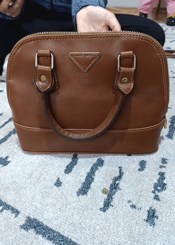 Bej Deri Kadın El Çantası - Görsel 3