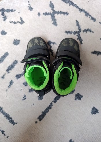 Erkek Çocuk Siyah Kamuflaj Bot Velcro - Görsel 2