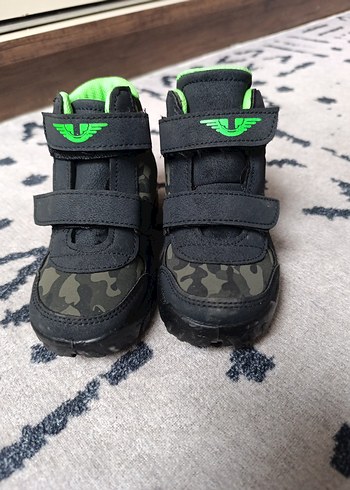 Erkek Çocuk Siyah Kamuflaj Bot Velcro - Görsel 5