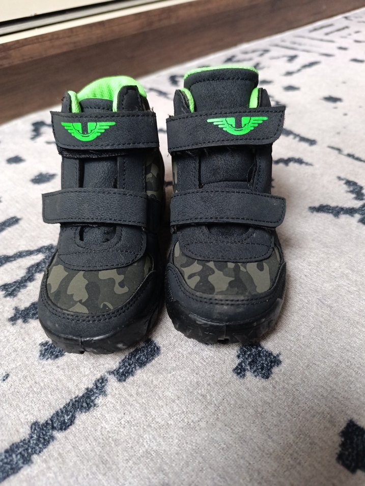 Erkek Çocuk Siyah Kamuflaj Bot Velcro - Görsel 5