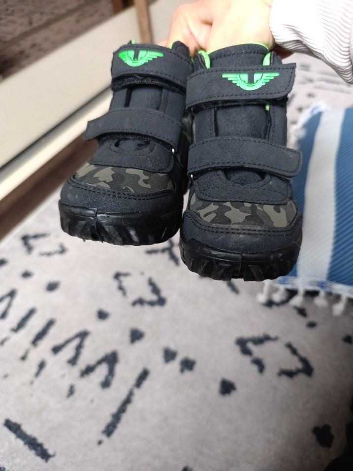 Erkek Çocuk Siyah Kamuflaj Bot Velcro - Görsel 4