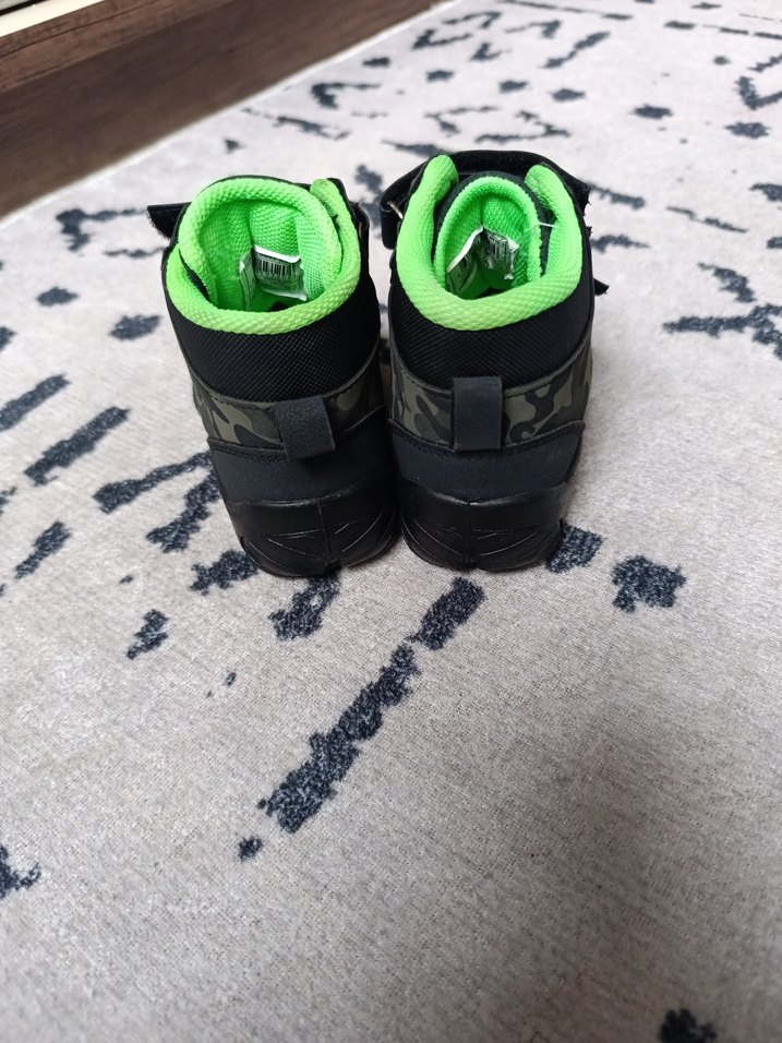 Erkek Çocuk Siyah Kamuflaj Bot Velcro - Görsel 3